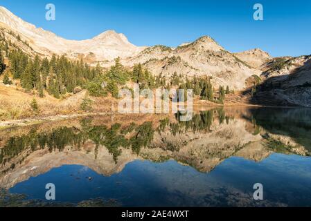 Copper Lake in the Maroon Bells-Snowmass Wilderness Stock Photo