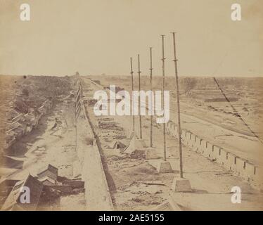 Top of the Wall From Anting Gate, Pekin, Taken Possession by English and French Troops, October 1860; 1860date Felice Beato, Top of the Wall From Anting Gate, Pekin, Taken Possession by English and French Troops, October 1860, 1860 Stock Photo