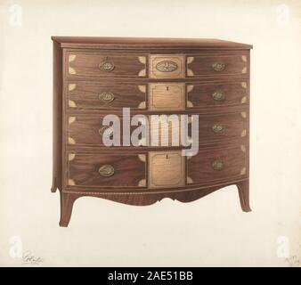 Chest of Drawers; circa 1939 date Ferdinand Cartier, Chest of Drawers, c 1939 Stock Photo