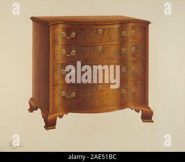 Chest of Drawers; circa 1939 date Ferdinand Cartier, Chest of Drawers, c 1939 Stock Photo