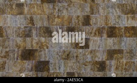 Background texture of rectangular yellow tiles. Stock Photo