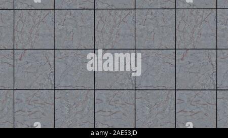 Background texture of gray tiles on a toilet wall. Stock Photo