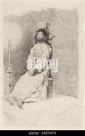 The Garroted Man; in or before 1780 Francisco de Goya, The Garroted Man, in or before 1780 Stock Photo