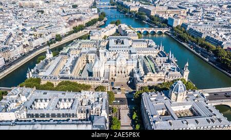 Palais de Justice de Paris, City Courthouse, Paris, France Stock Photo