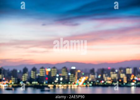 abstract colorful defocused circular facula Stock Photo