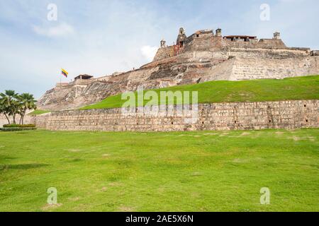 The Castle of San Felipe de Barajas in Cartagena, Colombia. Stock Photo