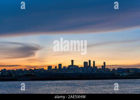 The Barranquilla city skyline in Colombia. Barranquilla is the capital of Colombia’s Atlántico Department and the country’s 4th largest city. Stock Photo