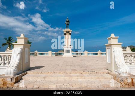 Camellón Rodrigo de Bastidas Park in Santa Marta, Colombia. Stock Photo