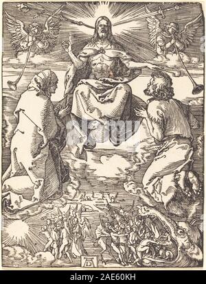 Albrecht Dürer's painting, c. 1509-1510, showing the Mocking of Christ ...