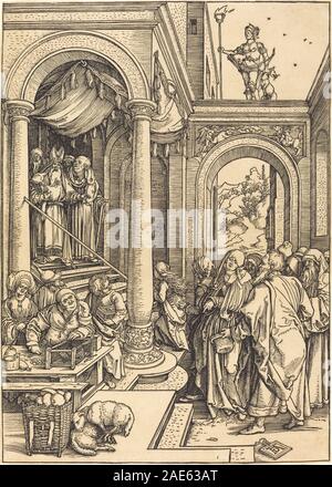 The Presentation of the Virgin in the Temple; c. 1502/1503 Albrecht Dürer, The Presentation of the Virgin in the Temple, c 1502-1503 Stock Photo