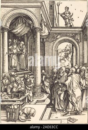 The Presentation of the Virgin in the Temple; c. 1502/1503 Albrecht Dürer, The Presentation of the Virgin in the Temple, c 1502-1503 Stock Photo