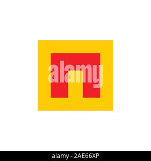 letter m simple geometric square logo Stock Vector Image & Art - Alamy