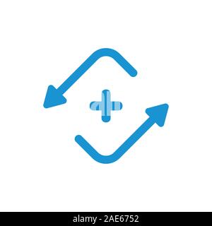 circle arrows target symbol vector Stock Vector