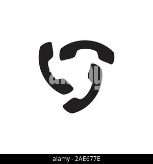 circle old phone retro vintage decor vector Stock Vector