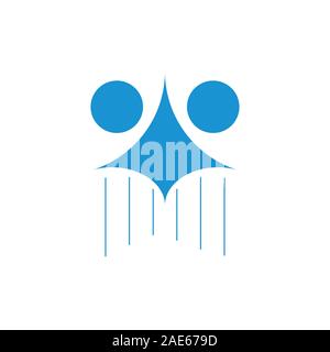 space ship simple geometric logo vector Stock Vector
