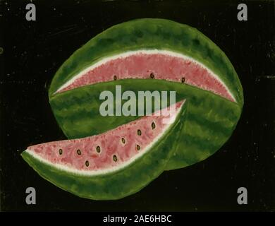 Watermelon; mid 19th century American 19th Century, Watermelon, mid 19th century Stock Photo