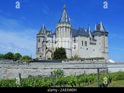 Saumur castle, Loire valley, Maine-et-Loire, France Stock Photo
