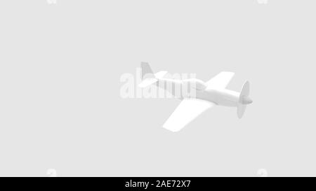 3d rendering of a world war two airplane isolated in a studio background Stock Photo
