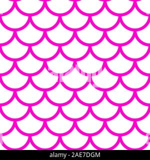 Mermaid pattern, fish scale print, vector see background, summer banner, kids seamless pattern Stock Vector