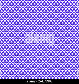 mermaid scale seamless pattern, blue fish scale background, vector texture, color sea print Stock Vector