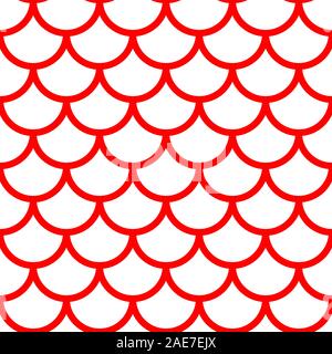 Mermaid pattern, fish scale print, vector see background, summer banner, kids seamless pattern Stock Vector