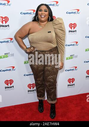 06 December 2019 - Los Angeles, California - Lizzo. KIIS FM's iHeartRadio Jingle Ball 2019 held at The Forum. Photo Credit: Birdie Thompson/AdMedia /MediaPunch Stock Photo