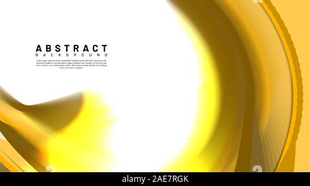 abstract vector background. golden waves overlap with light. design technology Stock Vector