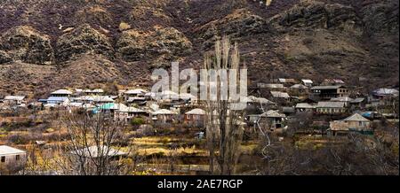 04 DECEMBER 2019: Famous Ateni village  close to Gori in  Shila Kartli region, Georgia, Stock Photo