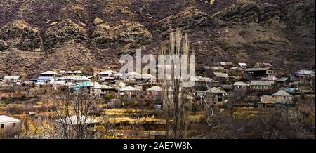 04 DECEMBER 2019: Famous Ateni village  close to Gori in  Shila Kartli region, Georgia, Stock Photo