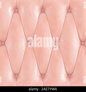 Quilted soft leather pink panel. 3d rendering Stock Photo