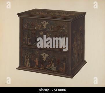 Chest of Drawers; circa 1939 date Charles Henning, Chest of Drawers, c 1939 Stock Photo