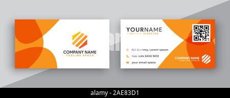 business card. modern business card design. Stock Vector