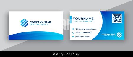 business card. modern business card design. Stock Vector