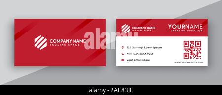 business card. modern business card design. Stock Vector