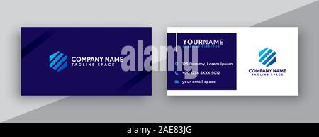 business card. modern business card design. Stock Vector