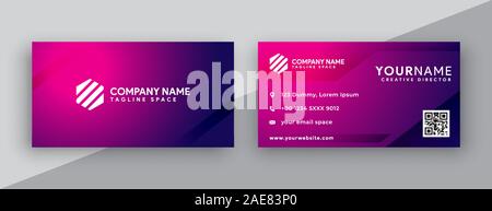 business card. modern business card design. Stock Vector