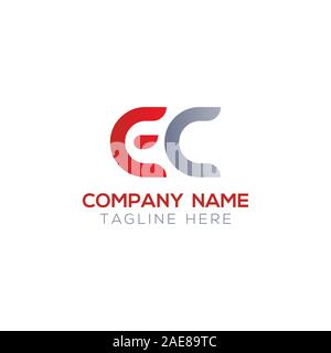 Initial EC Letter Linked Logo. Creative Letter EC Modern Business Logo Vector Template. Initial EC Logo Template Design. Stock Vector