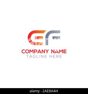 Initial EF Letter Linked Logo. Creative Letter EF Modern Business Logo Vector Template. Initial EF Logo Template Design Stock Vector