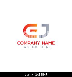 Initial EJ Letter Linked Logo. Creative Letter EJ Modern Business Logo Vector Template. Initial EJ Logo Template Design Stock Vector