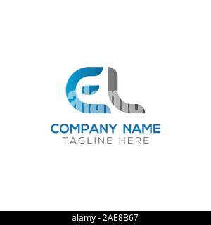 Initial EL Letter Linked Logo. Creative Letter EL Modern Business Logo Vector Template. Initial EL Logo Template Design Stock Vector