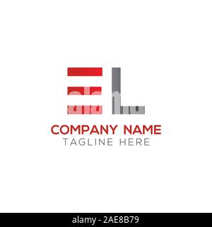 Initial EL Letter Linked Logo. Creative Letter EL Modern Business Logo Vector Template. Initial EL Logo Template Design Stock Vector