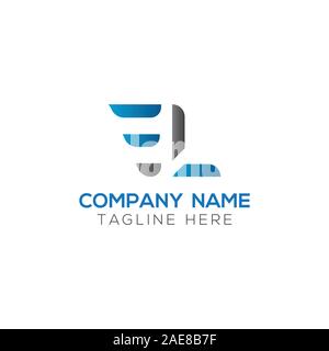 Initial EL Letter Linked Logo. Creative Letter EL Modern Business Logo Vector Template. Initial EL Logo Template Design Stock Vector