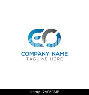 Initial EO Letter Linked Logo. Creative Letter EO Modern Business Logo Vector Template. Initial EO Logo Template Design Stock Vector