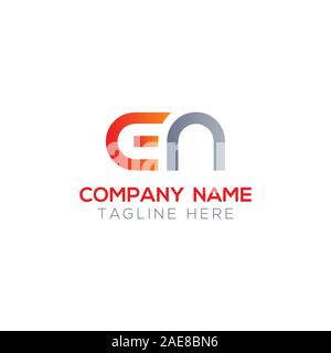 Initial EN Letter Linked Logo. Creative Letter EN Modern Business Logo Vector Template. Initial EN Logo Template Design Stock Vector
