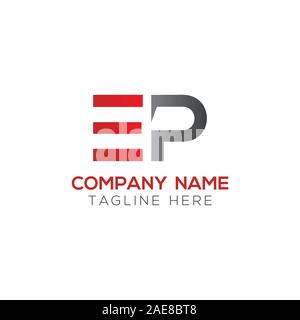 Initial EP Letter Linked Logo. Creative Letter EP Modern Business Logo Vector Template. Initial EP Logo Template Design Stock Vector