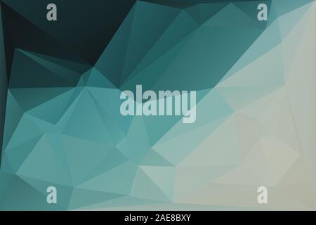 Abstract geometric background with triangles. Vector polygonal texture background. Abstract business background. Black, teal, beige. EPS10 Stock Vector