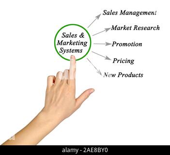 Functions Of Sales & Marketing Systems Stock Photo - Alamy