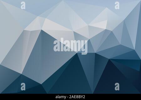 Abstract geometric background with triangles. Vector polygonal texture background. Deep, navy blue abstract business background. EPS10 Stock Vector