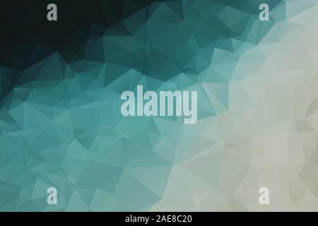 Abstract geometric background with triangles. Vector polygonal texture background. Abstract business background. Black, teal, beige. EPS10 Stock Vector
