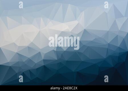 Abstract geometric background with triangles. Vector polygonal texture background. Deep, navy blue abstract business background. EPS10 Stock Vector